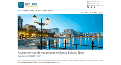 Desktop Screenshot of apartamentosbonlloc.es