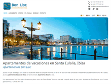 Tablet Screenshot of apartamentosbonlloc.es